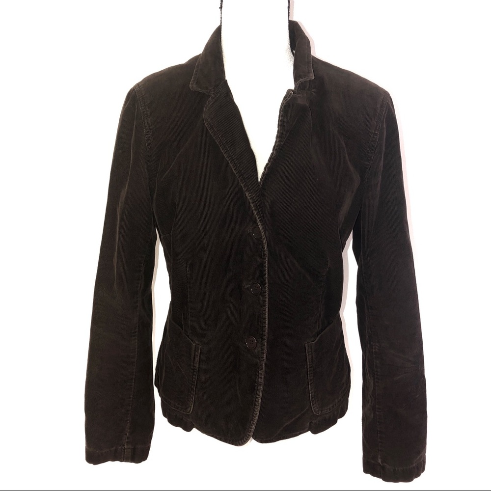 J.Crew Large Blazer Jacket Button up Brown